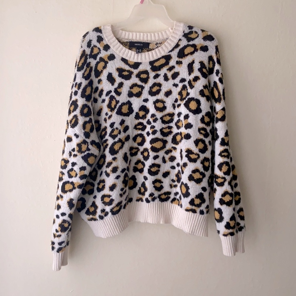 Forever 21 Cheetah Print Sweater